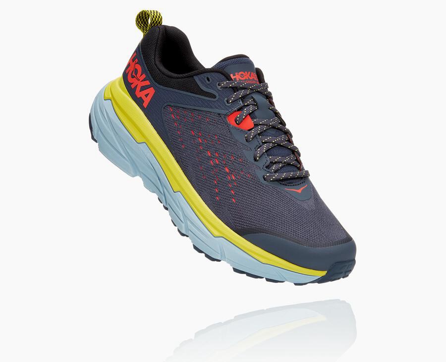 Hoka Mens Trail Shoes NZ - Hoka One One Challenger Atr 6 Blue (BNM547261)